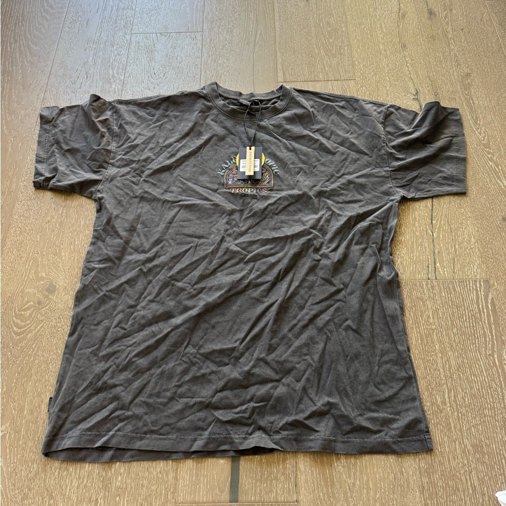 Ghanda Kaleidoscope Men's Gray Graphic T-Shirt